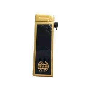 Antique Lighter Case Feudor Alfa France Black and Gold
